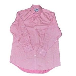 Charles Tyrwhitt Men’s Non-Iron Mini Gingham Check Size 16.5/33” Dress Shirt